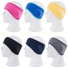 Winter Warmer Polar Fleece Ear Muffs Headband Ski Sports Sweatband for Men Women