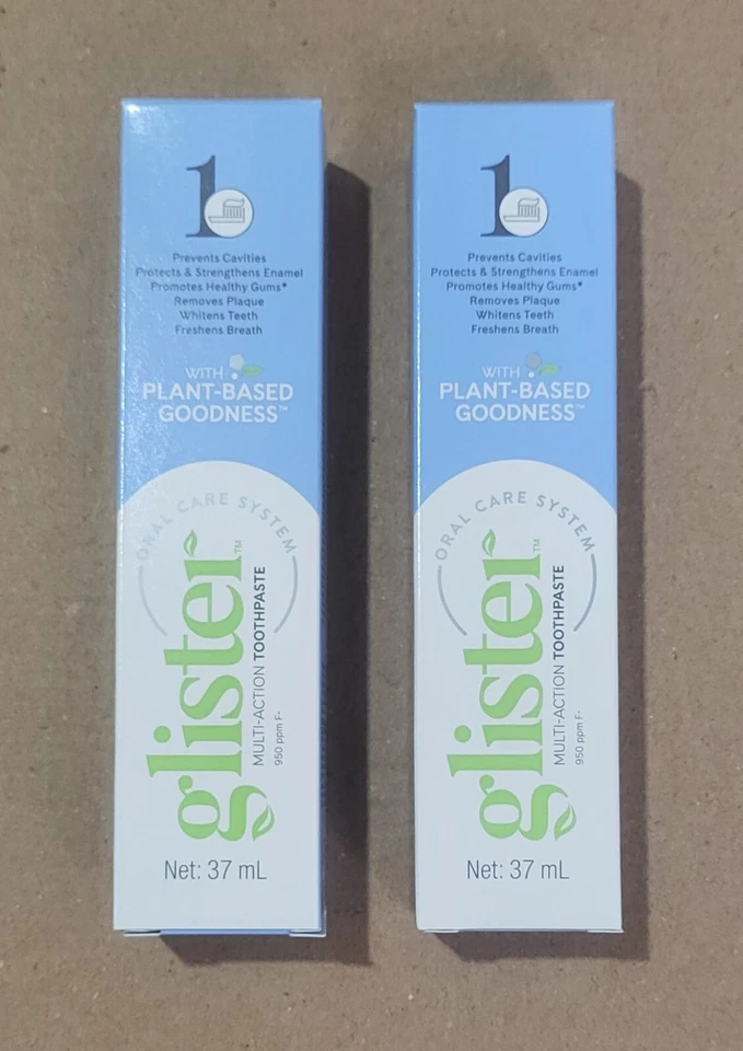 2x Amway GLISTER Multi-Action Fluoride Toothpaste 47ML (Travel size)