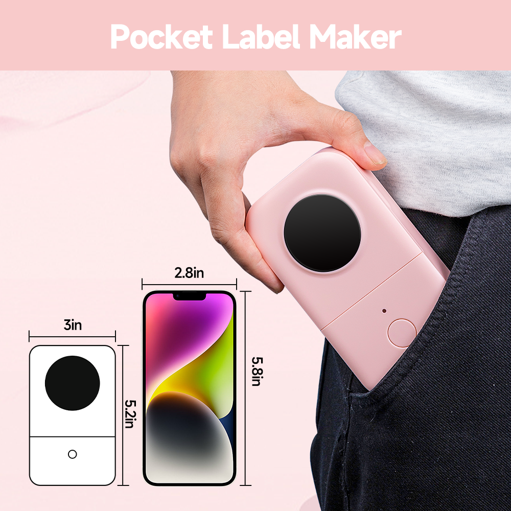 Phomemo D30 Mini Bluetooth Label Maker – Portable Wireless Thermal Printer  