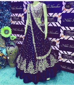 party wear ghagra