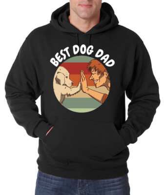Youth Designz Herren Hoodie Best Dog Dad Ever Hunde Cool Fun Lustig Spruch Nerd