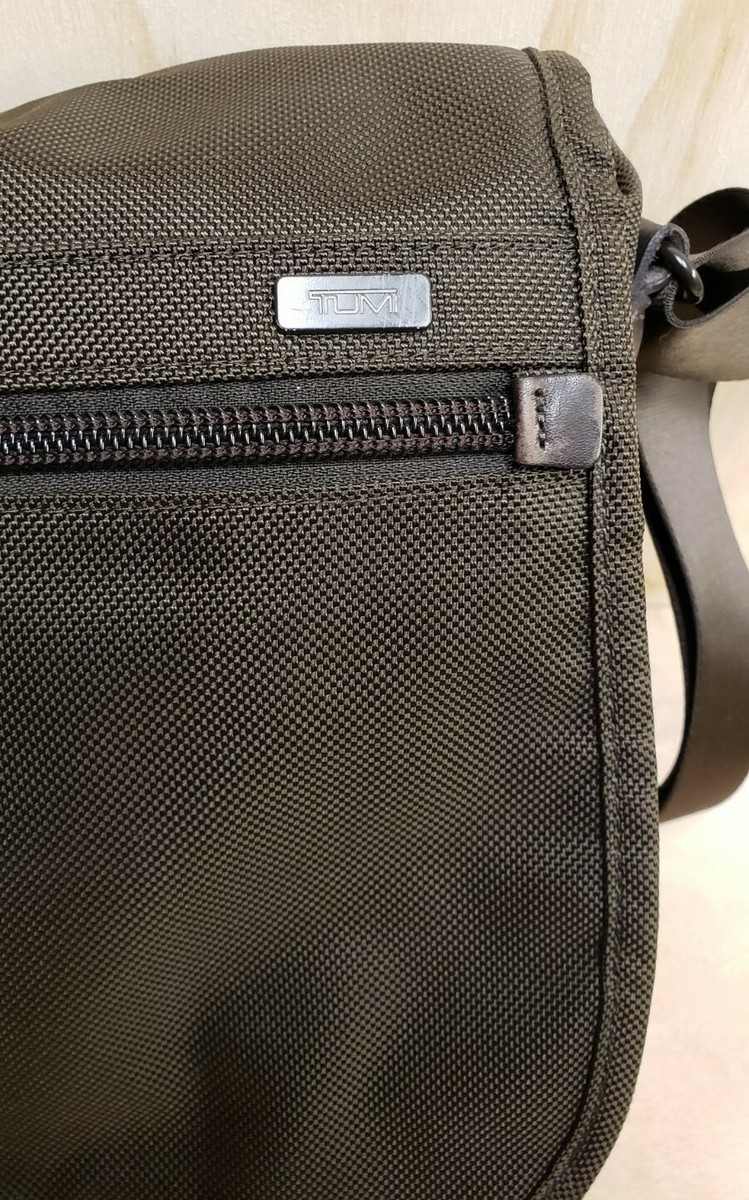 TUMI Alpha 22171 BH Flap Laptop Briefcase Messenger Bag BROWN | eBay