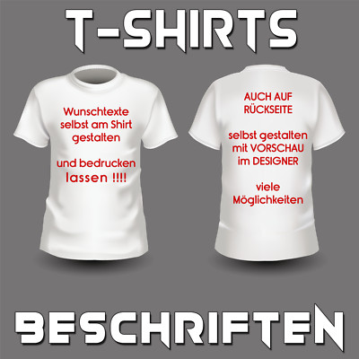   T-Shirt mit Wunschtext - Sprüche individuell auf Das T-Shirt. Jetzt gestalten