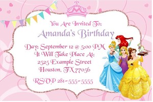 details about disney princess birthday party invitation printable disney princess party invitation