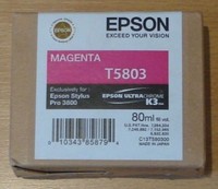 Epson T5803 Tinte Magenta Stylus Pro 3800 C13T580300 2023