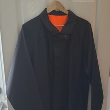 High-Visibility Reflective Work Jacket Orange Black Gray Construction