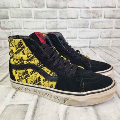 Vans x House of Terror Classic Hi-Top ''The Shining'' Womens Sz 8 Redrum Room# 237