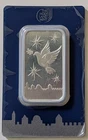 HOLY LAND MINT DOVE OF PEACE 50 GRAM .999 FINE SILVER BAR IN ASSAY SKU IL001249