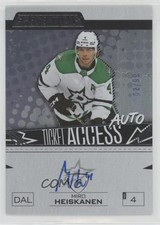 2023-24 Upper Deck Credentials Ticket Access Autos 2/99 Miro Heiskanen Auto 2d8