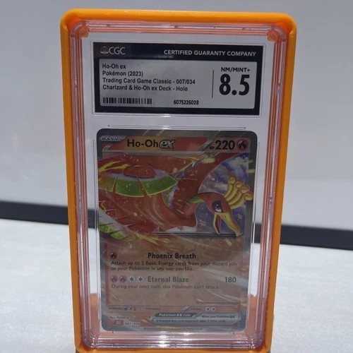 CGC 8.5 Ho-Oh EX 007/034 Charizard & Ho-Oh EX Deck Full Art Pokemon Card