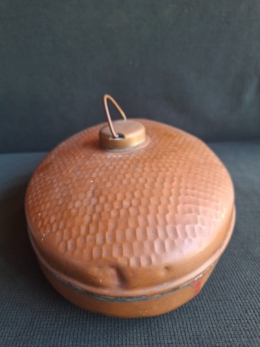 Antique Machine King Eau Chaude Cuivre Ciselé Vintage Ans '40 - Photo 5 sur 6