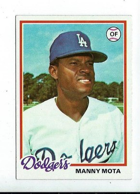 MANNY MOTA 78 Topps *Razor Sharp Corners & Edges *Pristine Surface *Great Center