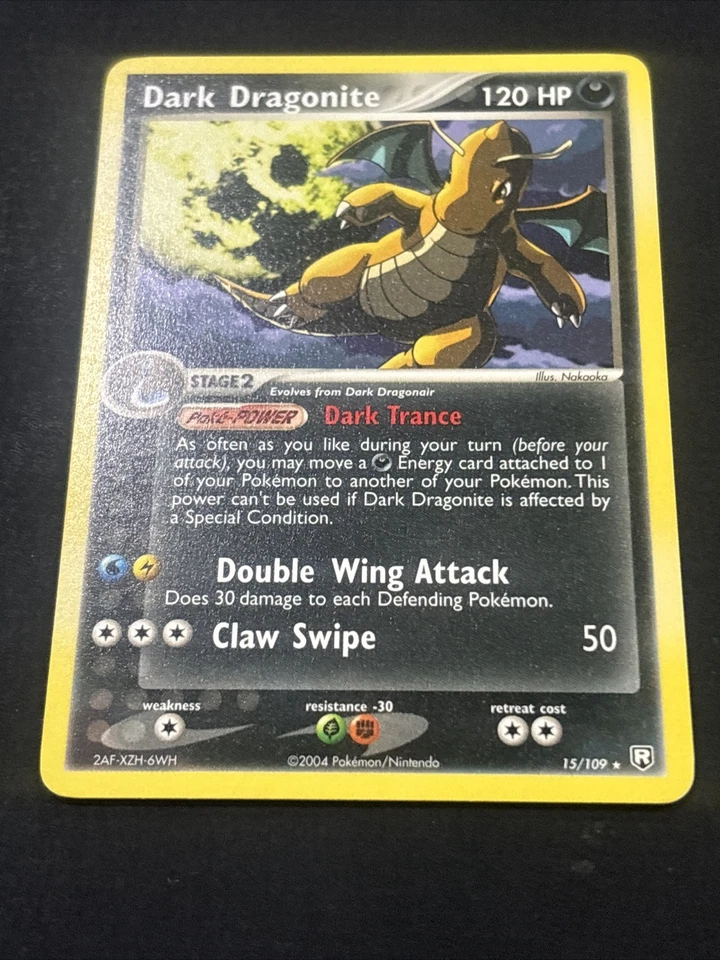 Pokemon Dark Dragonite 15/109 Non-Holo Rare EX Team Rocket Returns Card NM - Image 2 of 4