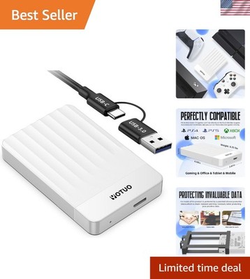 Durable 320GB External Storage for Laptops, PCs & Gaming - USB 3.0 Ready