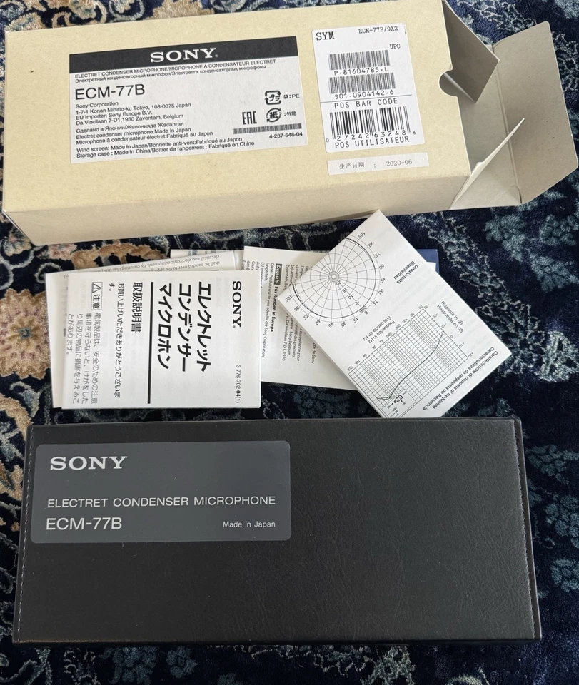 Sony ECM-77B Omnidirectional Electret Condenser Mic - Image 3 of 3