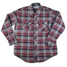 Vintage Northwest Territory Shirt Jacket Mens XL Plaid Quilted Flannel Outdoor