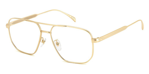 David Beckham DB 7124 58mm Aviator Matte Gold Eyeglasses