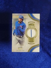 2021 David Bote Topps Tier One Relic Swatch Game Used #T1R-DB-Chicago Cubs /299