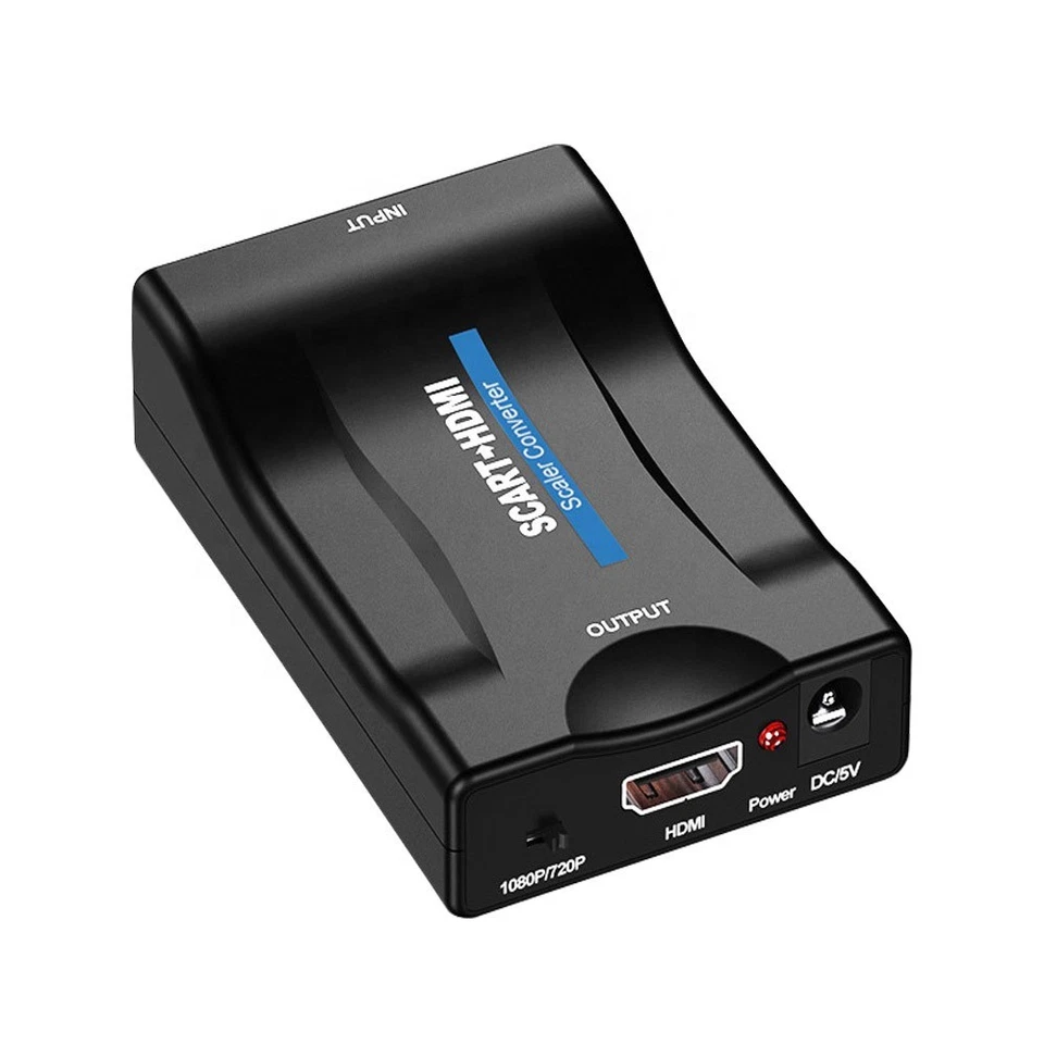 Scart zu auf HDMI Adapter Konverter Wandler AV Scaler Converter 1080P HD TV - Bild 3 von 4