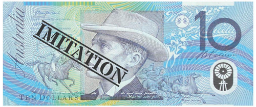 Fake Australian 10 Dollar Note Pad 50 Sheets Souvenir Money Notepad - Picture 2 of 5