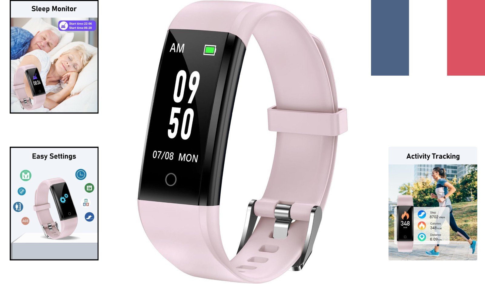 Montre sportive GRV S1 pour suivre ses pas au quotidien