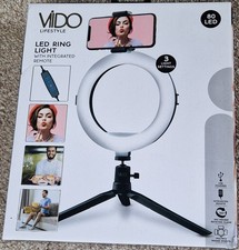Vido LED Ring Light 80 LED Tripod Stand Remote Phone Holder 3 Light Modes USB