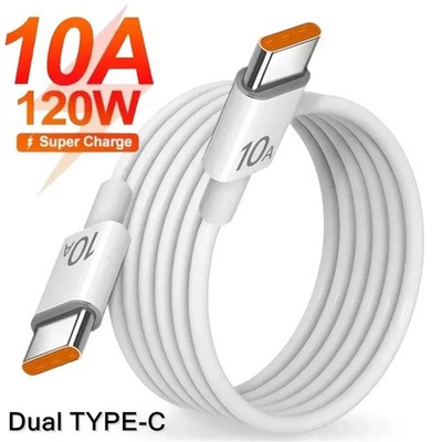 Type C To Type C Cable 120W 10A Super Fast Charging Phone Charger USB C Data Wir