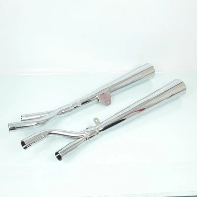 Silencieux d échappement Marving pour Moto Suzuki 750 Gs Et Ex 1977 à 1982 Paire - Photo 1/4