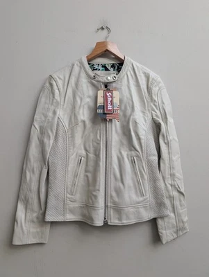 Nueva chaqueta de cuero de piel de cordero Schott NYC para dama - mediana - Imagen 1 de 4