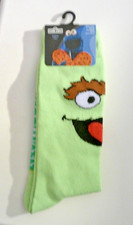 SESAME STREET Socks OSCAR THE GROUCH Men's Size 10- 13 ONE Pair Novelty Socks