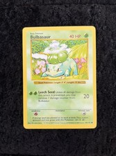 Bulbasaur 044/102 Base Set (Shadowless) Regular Pokémon Card Vintage