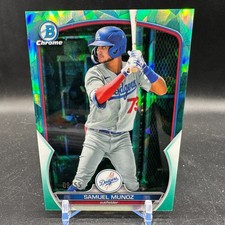 Samuel Munoz Aqua /55 2023 Bowman Sapphire Edition Chrome Prospects #BCP-80
