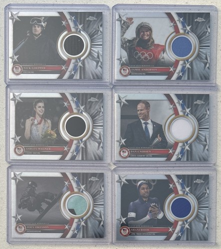 2026 Topps Chrome US Olympic & Paralympic Pick Your Player Athlete Worn Relic