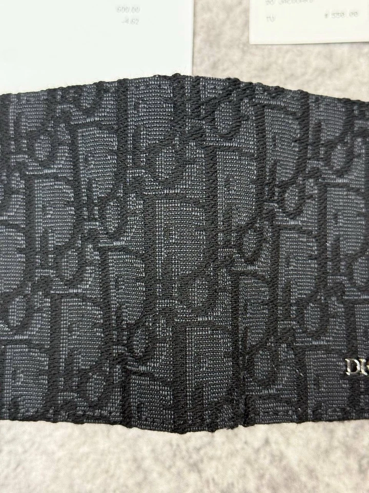 Cartera plegable Dior para hombre - patrón jacquard oblicuo - genuina Foto 4 de 4