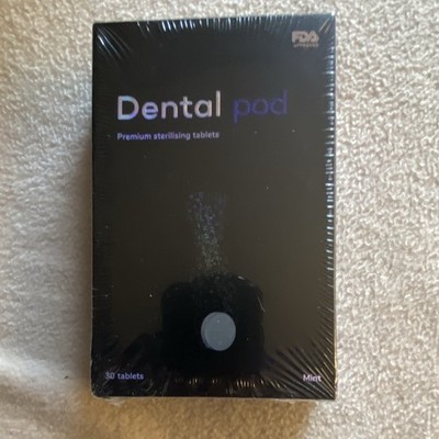 Dental pod Denture Cleanser Sterilizing Tablets, Mint Flavor, 30 Tablets