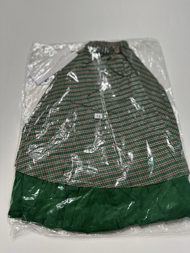Well Dressed Wolf Girls Festive Lurex Plaid Green Skirt NWT Size 14 - Picture 2 of 2
