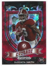 DeVonta Smith Eagles Alabama 2021 Panini Prizm Draft Pick RC #165 PRIZMS RED ICE