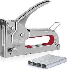 Heavy Duty Staple Gun With 500PCS Nails for Upholstery, Home Repairs Carpentry