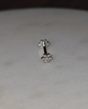 Maria Tash 3mm Diamond Flower Threaded stud