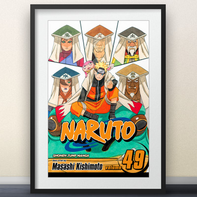 Naruto Vol 49 Cover Art - 11x17'' Poster - Boruto anime manga shonen jump wallart