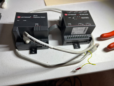 UNITRONICS  EX-A1 EXPANSION ADAPTER with IO-A14-AO2 Analog IO Module and Cable