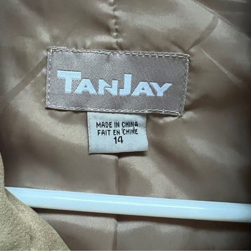 Giacca blazer vintage TanJay scamosciata donna taglia 14 - Foto 2 di 7