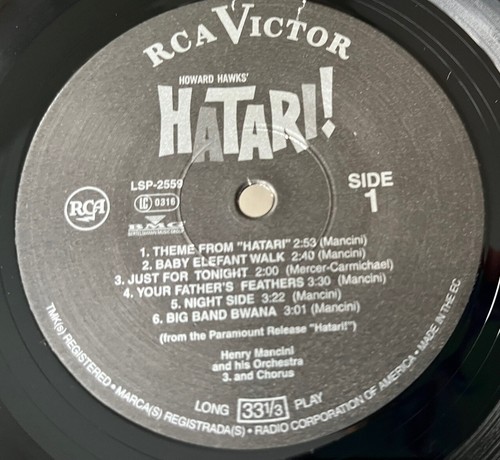 Hatari! Motion Picture Score Henry Mancini 1995 German Audiophile LP Shrink NM - Picture 4 of 5