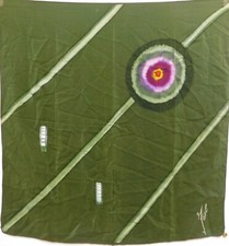 VINTAGE WOMEN'S 100 PURE SILK SILK SILK SOIE SCARF 1469 74cm x 76cm