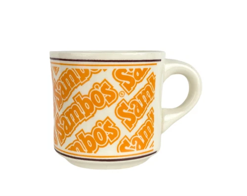 Vintage Sambo’s Restaurant Coffee Mug Cup 1970's Rare Nice Condition