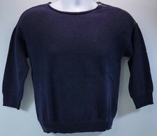 I8 GAP Women's Navy Blue Pullover Long Sleeve Sweater Medium