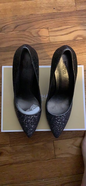 michael kors claire pump silver