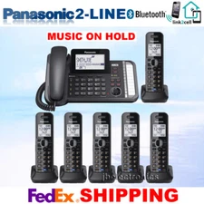 PANASONIC KX-TG9582B 2-LINE LINK2CELL - 1 CORDED PHONE + 6 CORDLESS HANDSETS