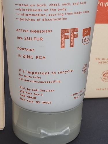 3 Soft Services Clearing Clay new in box 8oz - 10 % sulfur acne medication - Picture 9 of 19