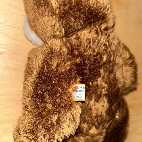 R. Dakin Vintage Brown Teddy Bear Fully Jointed including Head + Tongue Out 12" - Picture 12 of 13